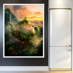 Emerald Teapot Rainforest Dream - NicheCanvas