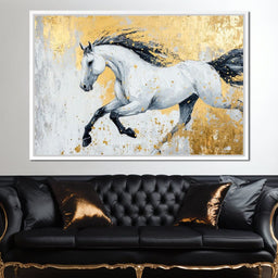 Golden Freedom Gallop - NicheCanvas