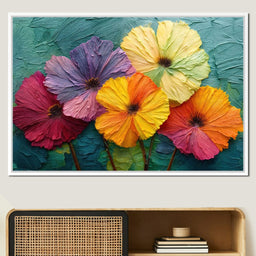 Bloomstorm in Brushstrokes - TooplesArt - NicheCanvas