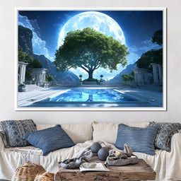 Lunar Reflection Sanctuary - NicheCanvas