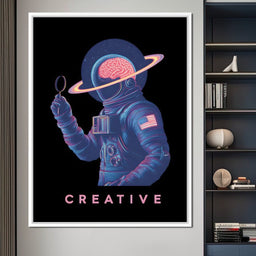 Neon Astro Mind Odyssey - NicheCanvas