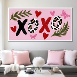Leopard Kiss XOXO Love Garden - NicheCanvas