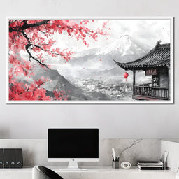 Cherry Blossom Landscape - NicheCanvas