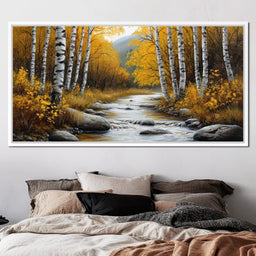 The Birchwood Stream - TooplesArt - NicheCanvas