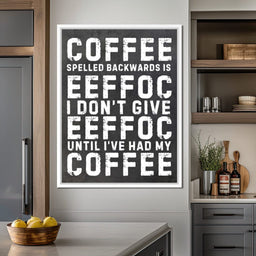 Morning Fuel Bold Typo Humor - NicheCanvas