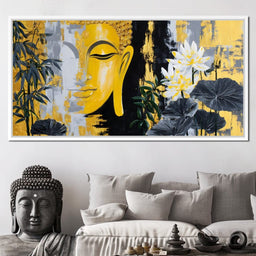 Golden Buddha Lotus Harmony - NicheCanvas