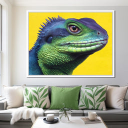 Lively Reptilian Portrait - NicheCanvas