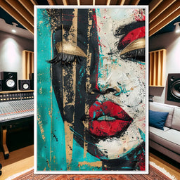 Golden Gaze Through Turmoil - NicheCanvas