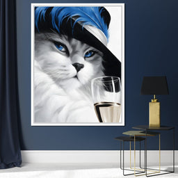 Glamour Feline Elegance - NicheCanvas