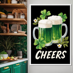 Lucky Clover Beer Cheers - NicheCanvas