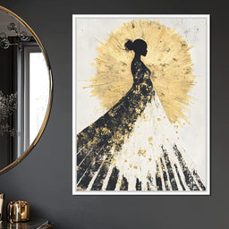 Golden Radiance Maternity Muse - NicheCanvas