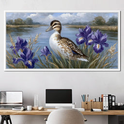 Duckling Meadow Reflections - NicheCanvas