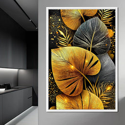 Golden Leaves Nightfall Magic - NicheCanvas