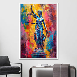 Justice Amongst Colors Reign - NicheCanvas