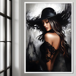 Noir Elegance Shadowscape - NicheCanvas