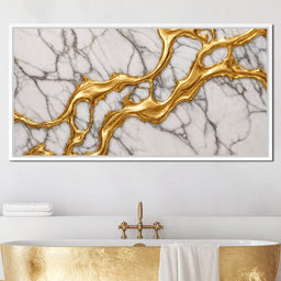 Marble River of Gold - TooplesArt - NicheCanvas