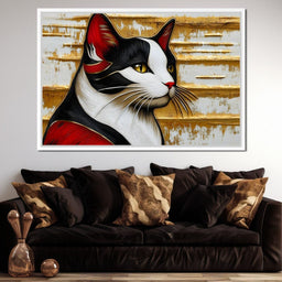 Majestic Feline Stare - NicheCanvas