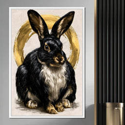 Gilded Hare of the Silent Circle - NicheCanvas