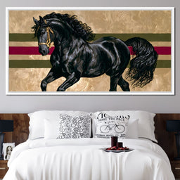 Golden Galloping Stallion - NicheCanvas