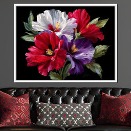 Velvet Peony Trio Bouquet - NicheCanvas