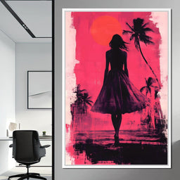 Sunset Silhouette - NicheCanvas