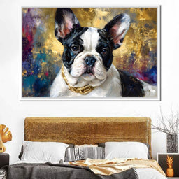 Golden French Bulldog Portrait - NicheCanvas