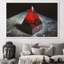 Ephemeral Crimson Obelisk - NicheCanvas