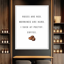 Morning Ode to Caffeine Humor - NicheCanvas