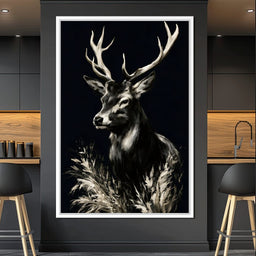 Silent Guardian of the Winter Grass - NicheCanvas