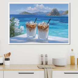 Tropical Iced Coffee Escape - NicheCanvas