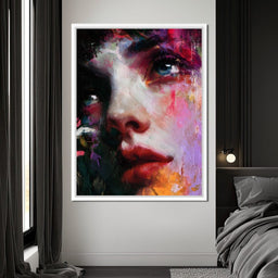 Vivid Portrait of Reflective Soul - NicheCanvas