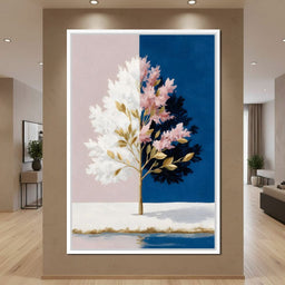 Dual Seasons Golden Blossom - NicheCanvas