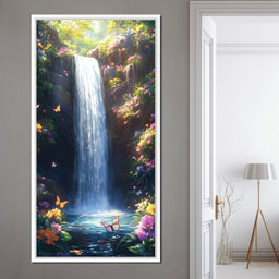 Gentle Cascade of Blossoms - NicheCanvas