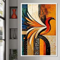 Vivid Phoenix Harmony Flight - NicheCanvas
