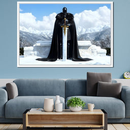 Icebound Peaks Excalibur Warrior - NicheCanvas