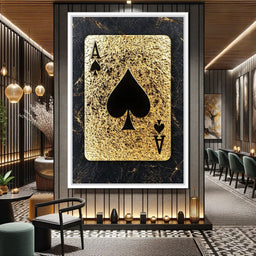 Golden Throne of Spades - NicheCanvas