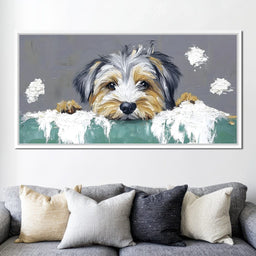 Puppy Yorkshire  Dreams - NicheCanvas