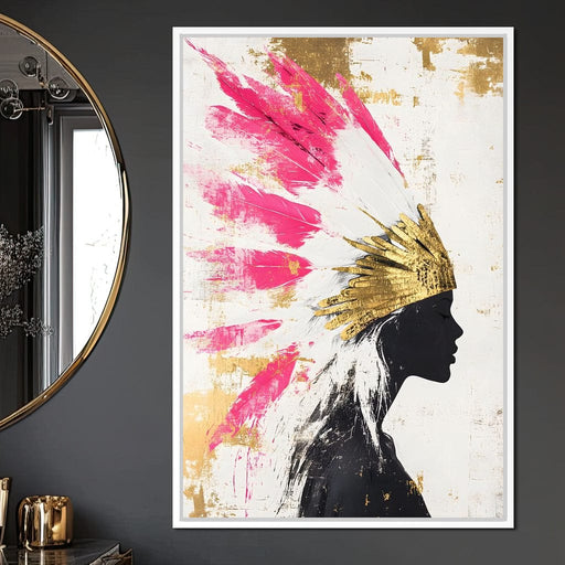 Golden Feathered Majesty Canvas Print
