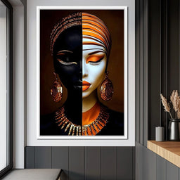 Elegant Duality Portrait - NicheCanvas