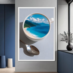 Paradise Brewed on Tabletop - NicheCanvas