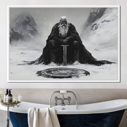 Ancient Nordic Vigilance - NicheCanvas