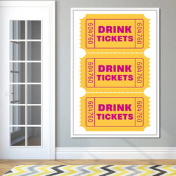 Vintage Drink Ticket Strip - NicheCanvas