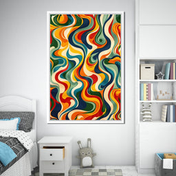 Vibrant Harmony Flow - NicheCanvas