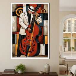 Cool Jazz Rhythm And The Upright Bass - NicheCanvas
