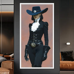 Elegance of the Midnight Duchess - NicheCanvas