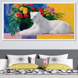 Polar Tranquility with Blooms - NicheCanvas