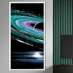 Celestial Saturn Swirl Odyssey - NicheCanvas