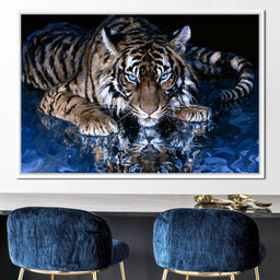 Silent Tiger of the Deep Water - NicheCanvas