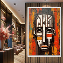 Tribal Mask 13 - Sakeem Gibbs - NicheCanvas