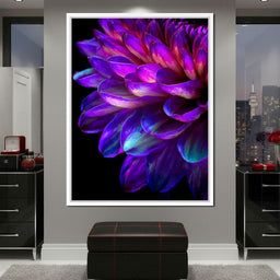 Electric Violet Petal Reverie - NicheCanvas